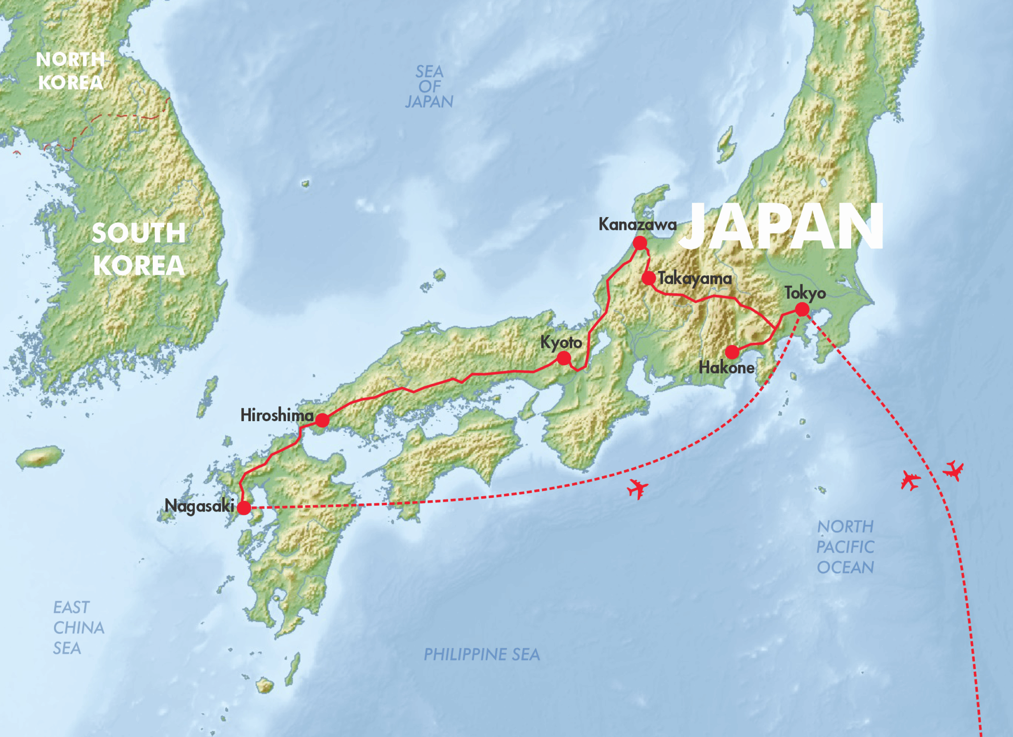 Springtime In Japan 2026 Christian Fellowship Tours JAPAN MAP 2048x1491 